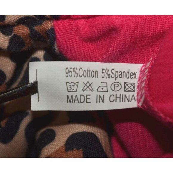 Southern Stitch Pink Raglan Cheetah Print Sleeve Top T-Shirt LOVE Graphic Size L - Picture 8 of 9